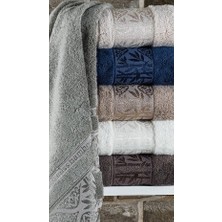 Z&N Style Süper Lüks Miss Bamboo 50X90CM. Çeyizlik  El&yüz 6'lı Havlu Seti  (Çantalı, %70 Bambu Lifi)