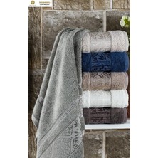 Z&N Style Süper Lüks Miss Bamboo 50X90CM. Çeyizlik  El&yüz 6'lı Havlu Seti  (Çantalı, %70 Bambu Lifi)