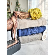 Z&N Style Süper Lüks Miss Bamboo 50X90CM.  Ihraç Malı El&yüz 3'lü Havlu Seti %70 Bambu Lifi Içerir