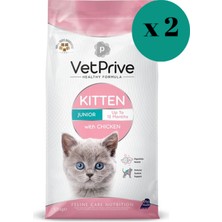 Vet Prive Yavru Kedi Maması Tavuklu 1,5 kg x 2 Paket