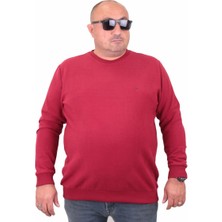 Mocgrande Büyük Beden Selanik Classic Sweat 23200 Bordo