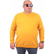 Mocgrande Büyük Beden Selanik Classic Sweat 23200 Hardal