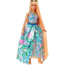 Barbie HHN14 Barbie Extra Fancy - Çiçekli Kostümlü Bebek