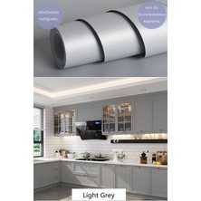 Trendpoint Kendinden Yapışkanlı 60CM×100CM Mat Gri Duvar Kağıdı Mutfak Tezgah Dolap Masa Kaplama