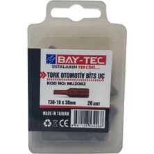 Bay-Tec Tork Otomotiv Bits Ucu Kısa T30-10X30 mm (20 Adet) MU2082