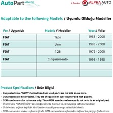 Fiat Tipo, Uno Için Çamurluk Sinyal Lambası-2 Adet