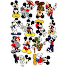 Bsb Mickey Mouse Sticker Telefon Laptop Notebook Tablet Defter Matara Stiker Etiket ST470