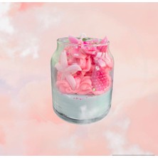 Mhyssa Natural Pink Mermaid Scented Candle(Ocean)/ Pembe Denizkızı Okyanus Aromalı Dekoratif Mum