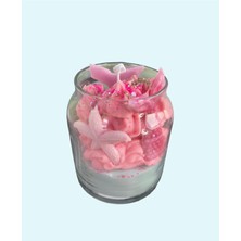 Mhyssa Natural Pink Mermaid Scented Candle(Ocean)/ Pembe Denizkızı Okyanus Aromalı Dekoratif Mum