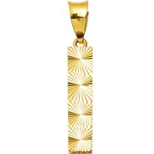 Bilezikci 14 Ayar Altın Işlemeli I Harf Kolye Ucu