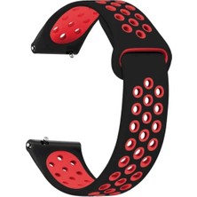 Basias Amazfit Gtr 3 / Amazfit Gtr 3 Pro Uyumlu Delikli Nike Silikon Kordon (22MM)