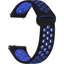 Basias Amazfit Gtr 3 / Amazfit Gtr 3 Pro Uyumlu Delikli Nike Silikon Kordon (22MM)