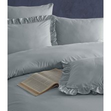 Çeyizlik Fırfırlı %100 Pamuk Urban&chic Çift Kişilik Florit  Nevresim Takımı 6 Parça "özel Kutuda"