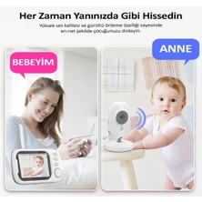 Blic Gece Görüş 1mp Full Hd Tf Kart Girişli Wi-Fi 2.4g Monitörlü Akıllı Kamera BLM35