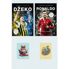 Sahanın Yıldızları Dzeko - Ronaldo 2 Kitap - Not Defterli Set