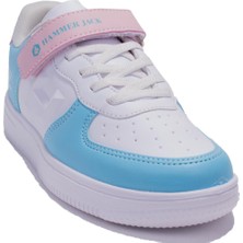 Hammer Jack 49042 Colors Beyaz Pudra Ortopedik Günlük Kız Çocuk Spor Ayakkabı