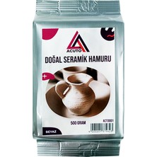 Acuto 500GR Seramik Hamuru Beyaz Kil Eğitici Çamur