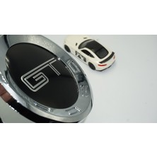 Dk Mustang Gt Bagaj Yuvarlak Panel 3m 3D Krom Abs Logo Amblem