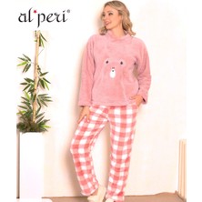 Alperi  Uzun Kol Welsoft Pelüş  Pijama Takımı