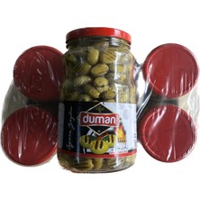 Duman Gurme Kahvaltılık Izgara Yeşil Zeytin Kavanoz 1000  gr 6 Adet