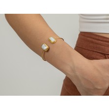 Flechazo Jewelry Doğal Incili Ayarlanabilir Minimalist Bileklik