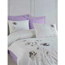 Yeni Sezon Çeyizlik %100COTTON Creaforce Lizay Nakışlı Çift Kişilik Nevresim Takımı 6 Parça "kutulu"