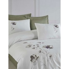 Yeni Sezon Çeyizlik %100COTTON Creaforce Lizay Nakışlı Çift Kişilik Nevresim Takımı 6 Parça "kutulu"