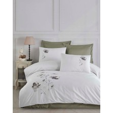 Yeni Sezon Çeyizlik %100COTTON Creaforce Lizay Nakışlı Çift Kişilik Nevresim Takımı 6 Parça "kutulu"