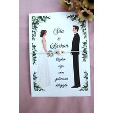 Emtory Home 40 Adet Kişiye Özel Kartlı Şans Bilekliği - Kına Hediyesi - Kına Hatırası - Nikah Hatırası - Bride Hediye