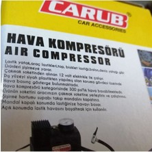 Carub Çakmaklık Girişli Hava Kompresörü 12V 300 Psi Lastik Şişirici Pompa