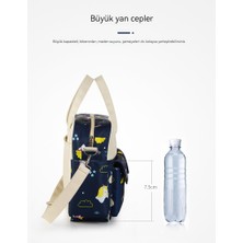 Love Home Su Geçirmez Naylon Baskılı Omuz Anne Crossbody El Anne ve Bebek Büyük Kapasiteli Anne Çantası (Yurt Dışından)