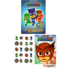 Pj Maskeliler Pj Masks Boyama Kitabı 3'lü Boyama , Sticker , Maskeli