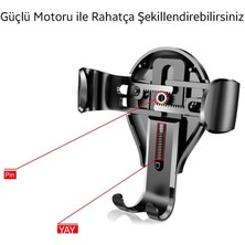 Baseus Otomatik Mekanizma Gravity Torpido Üstü Araç Içi Telefon Tutucu Araç Tutucu Sarsılmaz Vantuzlu