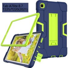 Jingyi Galaxy Tab A7 Lite 8.7 Kılıf Için, Ağır Hizmet Tipi Sağlam Tam Vücut Hibrit Darbeye Dayanıklı Damla Kılıf Samsung Galaxy Tab A7 Lite 8.7 2021 Modeli SM-T220/SM-T225(LACIVERT+YEŞIL) (Yurt Dışından)