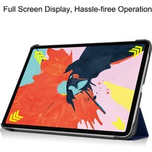 Jingyi iPad Air 4. Nesil 10.9 2020" Için, iPad Air 4 Kapağı, Otomatik Uyandırma/uyku Özelliğine Sahip Ince Stand Kapağı - Koyu Mavi (Yurt Dışından)