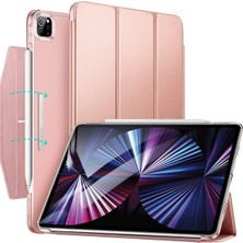 Jingyi iPad Pro 11 Inç 2021 (3. Nesil) ile Uyumlu Kılıf, Üç Katlı Akıllı Kılıf, Hafif Stand Kılıfı, Otomatik Uyku ve Uyandırma, Pen 2 Kablosuz Şarj, Ascending Serisi, Pembe Altın (Yurt Dışından)