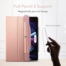 Jingyi iPad Pro 11 Inç 2021 (3. Nesil) ile Uyumlu Kılıf, Üç Katlı Akıllı Kılıf, Hafif Stand Kılıfı, Otomatik Uyku ve Uyandırma, Pen 2 Kablosuz Şarj, Ascending Serisi, Pembe Altın (Yurt Dışından)