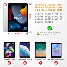 Jingyi iPad 10.2 9. Nesil 2021 Için Wekity Kapak - [köşe Koruması] Cepli ve Kalem Tutuculu Çok Açılı Görüntüleme Standı Kapağı (Yurt Dışından)