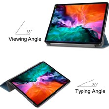 Jingyi iPad Pro 12.9 Inç Kapak 2021 5. Nesil, Ultra Ince ve Hafif Üç Katlı Stand Kapağı [otomatik Uyuma/uyanma] iPad Pro 12.9 2021 Yumuşak Tpu Arka Kapak - Koyu Yeşil (Yurt Dışından)