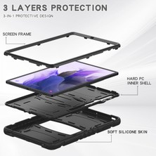 Jingyi Samsung Tab S8PLUS/S7 Fe Için Uygun Koruyucu Kılıf S7PLUS Her Şey Dahil Düşmeyi Önleyici Kalem Yuvası Braketi Koruyucu Kabuk Nane Yeşili (Yurt Dışından)