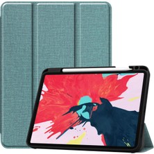 Jingyi Yeni iPad PRO11 2020 Için 11 Inç Tablet Kılıfı Kalem Yuvalı Tpu Yumuşak Kabuk Uyku Kapağı - Yeşil (Yurt Dışından)