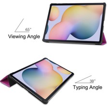 Jingyi Samsung Galaxy Tab S7 PLUSS7PLUS(T970/T975) Kapak 2020, [otomatik Uyku/uyanma] Deri Ince Üç Katlı Kapak Manyetik Stand Mor (Yurt Dışından)