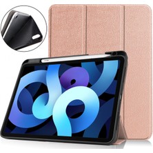 Jingyi 2020 iPad Air4 Tablet Kılıfı Için iPad 10.9 Inç Yumuşak Kalem Yuvası Düşmeye Dayanıklı Air5 Tam Kapak Deri Kılıf - Gül Altın (Yurt Dışından)