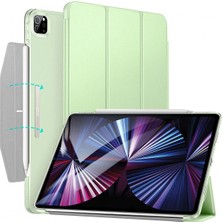 Jingyi iPad Pro 11 Inç 2021 (3. Nesil), Üç Katlı Akıllı Kılıf, Işıklı Stand Kılıfı, Otomatik Uyku ve Uyanma, Pen 2 Kablosuz Şarj, Ascend Serisi, Nane Yeşili (Yurt Dışından)