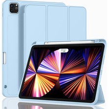 Jingyi Yeni iPad Pro 11 Inç Kılıf 2021(3. NESIL)/2020(2. Nesil), Kalem Tutuculu, Akıllı iPad Kılıfı [touch Id ve Otomatik Uyandırma/uyku Desteği], Otomatik 2. Nesil Kalem Şarjı (Gök Mavisi) (Yurt Dışından)