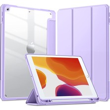 Jingyi iPad Air 5. Nesil (2022) / iPad Air 4. Nesil (2020) 10,9" Için Wekity Ince Kılıf - [yerleşik Kalem Tutucu] Şeffaf Sırtlı Darbeye Dayanıklı Kılıf (Yurt Dışından)