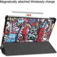 Jingyi Samsung S6 Lite Için 10.4 Inç P610 Tpu Kalem Tepsisi Tablet Kılıfı P610/P615 Deri Kılıf Graffiti (Yurt Dışından)