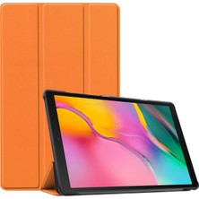 Jingyi 10,4" (SM-T500 T505) Için, 10,4" Samsung Tab A7 Tablet 2020 Için Koruyucu Stand Kılıfı Sert Kılıf Kapağı - Turuncu (Yurt Dışından)