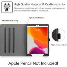 Jingyi iPad 10.2 8. Nesil 2020 Için Wekity Kapak - [köşe Koruması] Cepli ve Kalem Tutuculu Çok Açılı Görüntüleme Standı Kapağı (Yurt Dışından)