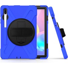 Jingyi Galaxy Tab S6 Için Manyetik Kalem Kılıfı Anti-Drop Standı Tablet Kılıfı Tam Vücut Sağlam Standı Galaxy Tab S6 10.5 "model SM-T860/T865 Versiyonu (Mavi) (Yurt Dışından)